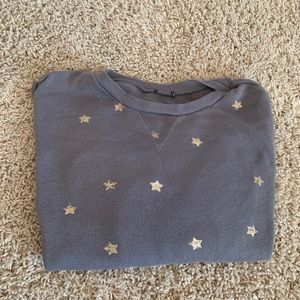 SOLD//Gold Star Oversized Sweatshirt